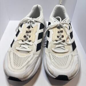 Adidas Mens Size 13 Adistar White Black Running Shoes